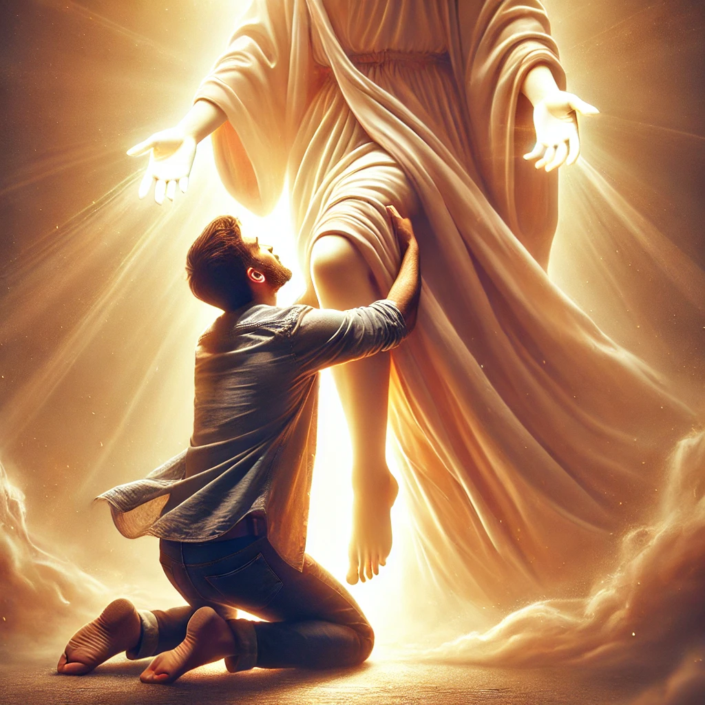 SON TOUCHING THE FATHER